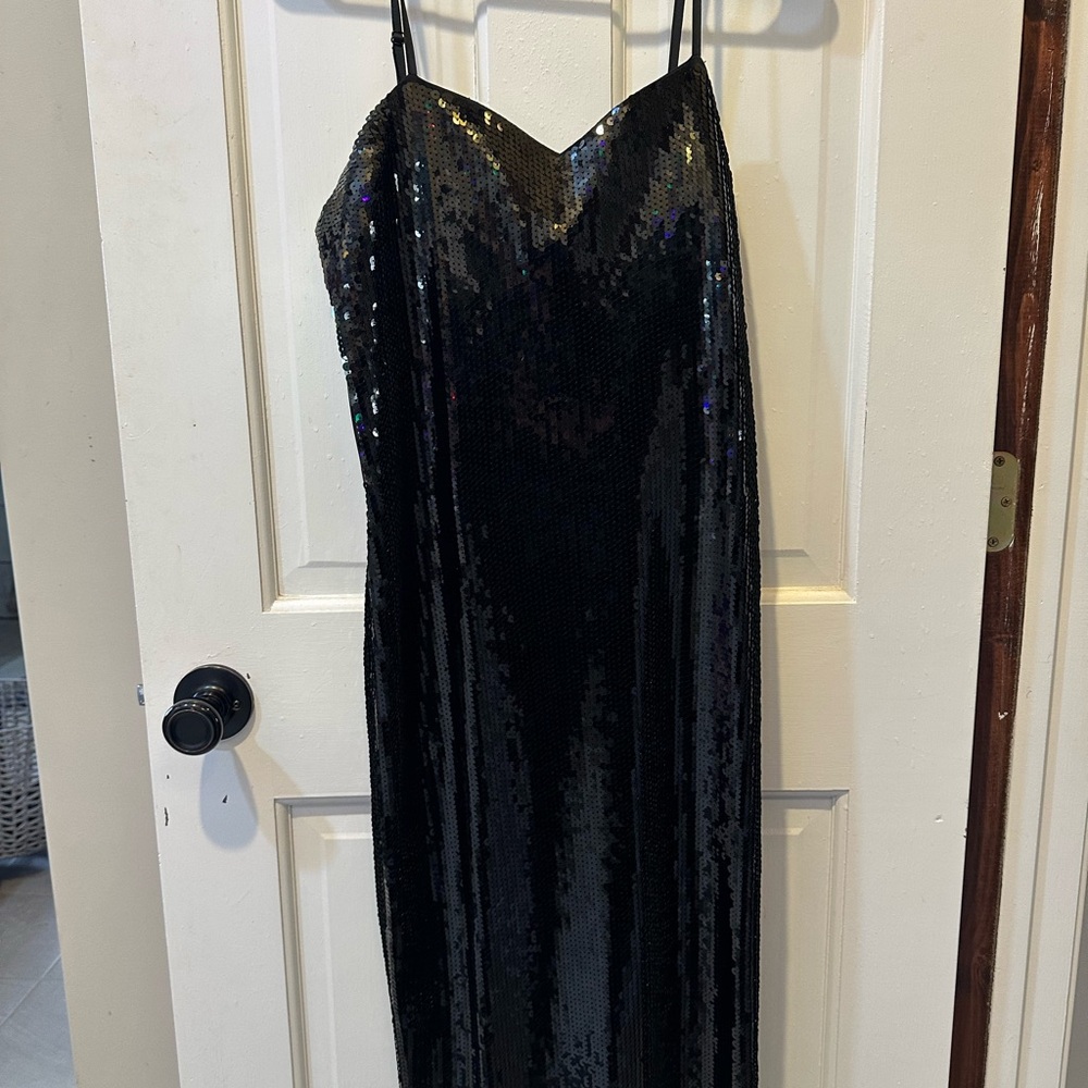 NWT Express Black Sequin Dress